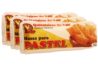 Pacotes de massa para pastel Quituteiros do Vale